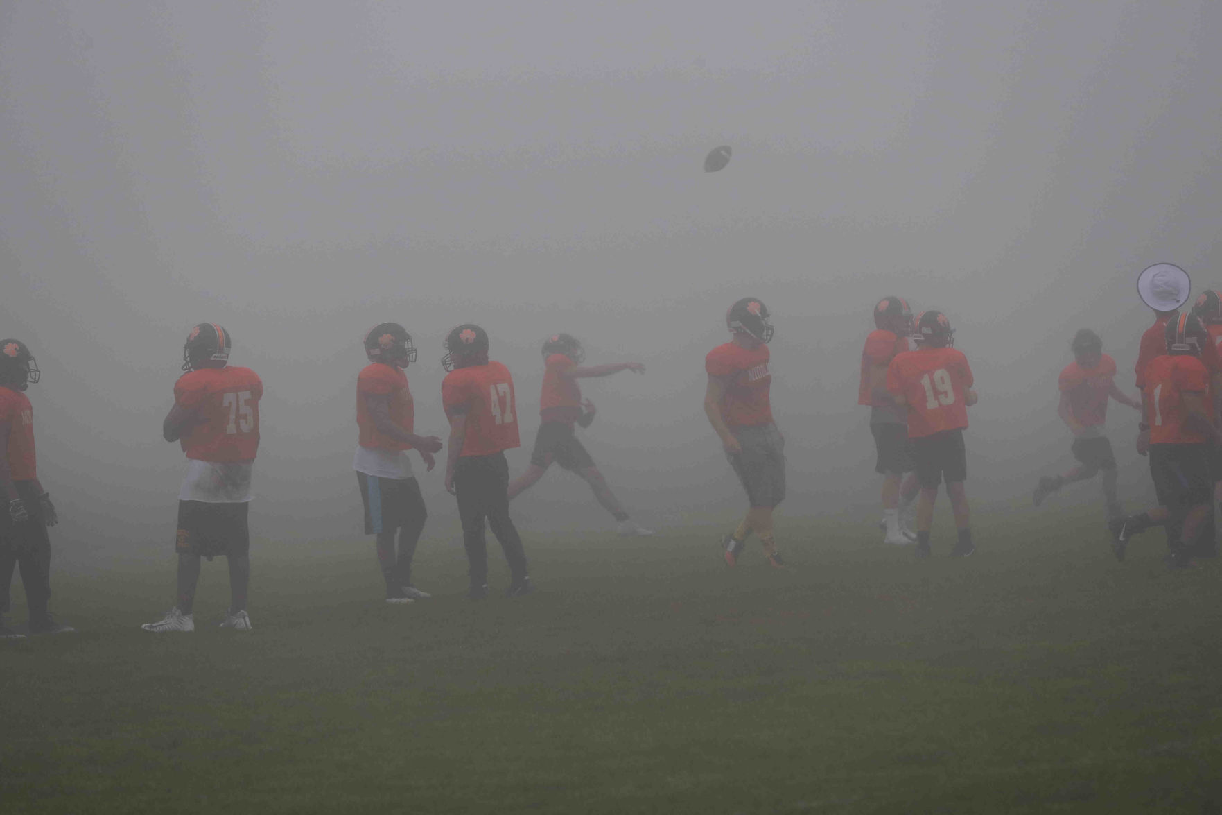 Middle Township High School football practice